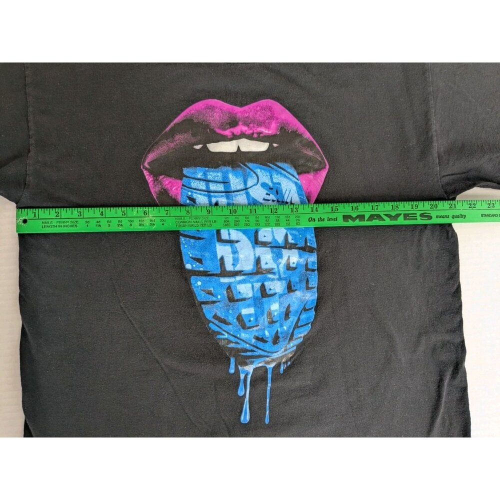 Nike Sportswear Lips and Tongue Black Tshirt Men's Sz L 100% Cotton Just Do It - Picture 9 of 10
